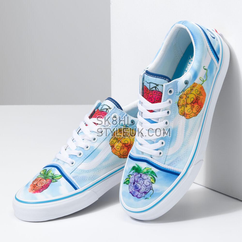 Vans x One Piece Old Skool Mens Womens - One Piece Devil Fruit True Blue VN0007NT7WM Shoes