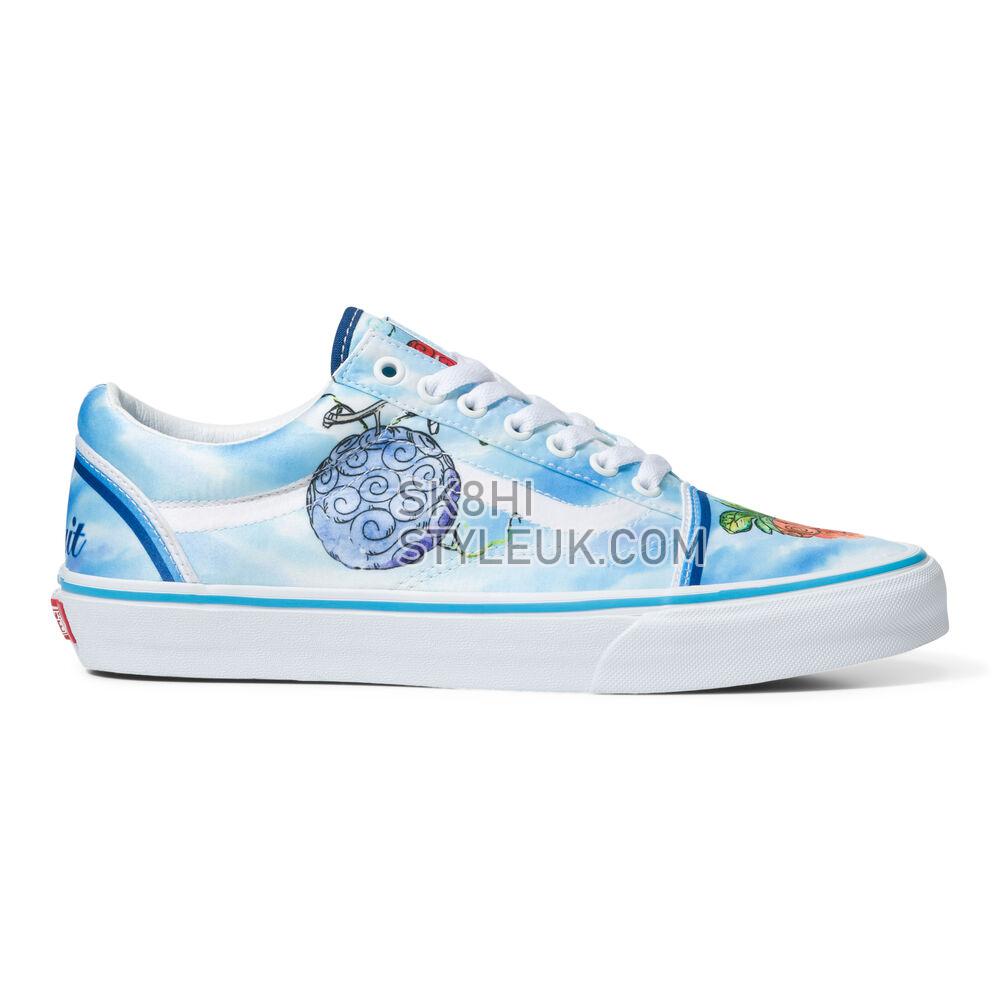 Vans x One Piece Old Skool Mens Womens - One Piece Devil Fruit True Blue VN0007NT7WM Shoes