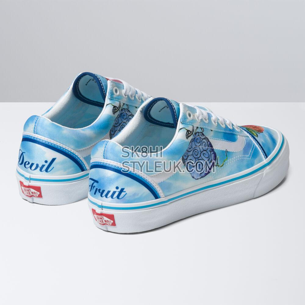 Vans x One Piece Old Skool Mens Womens - One Piece Devil Fruit True Blue VN0007NT7WM Shoes