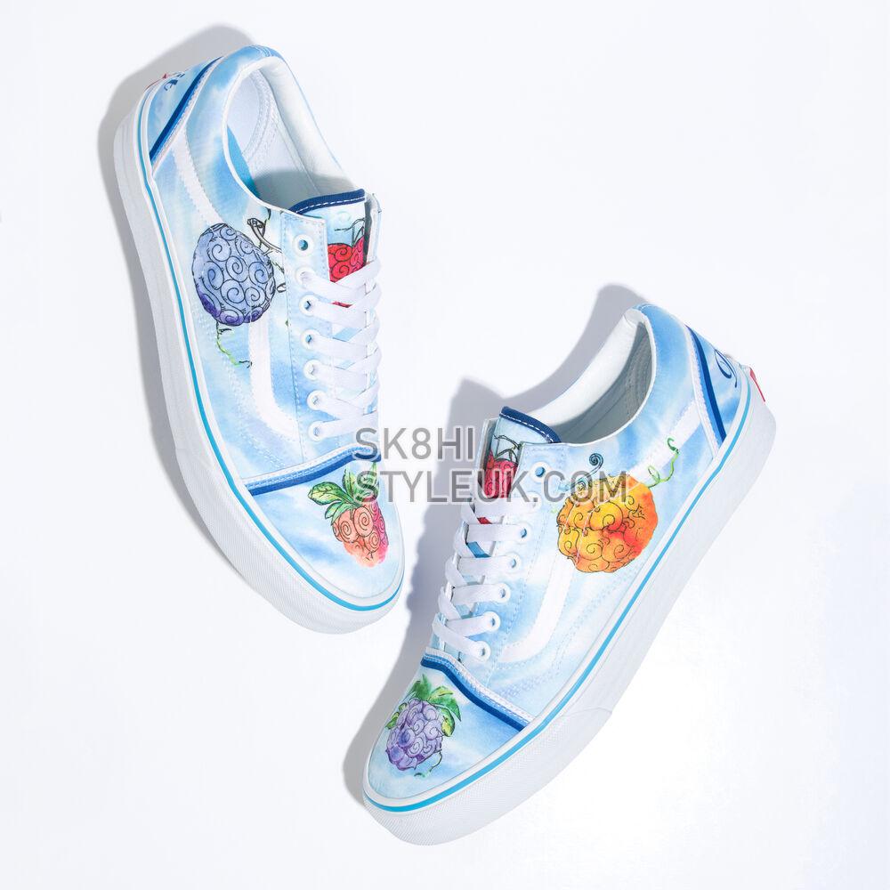 Vans x One Piece Old Skool Mens Womens - One Piece Devil Fruit True Blue VN0007NT7WM Shoes