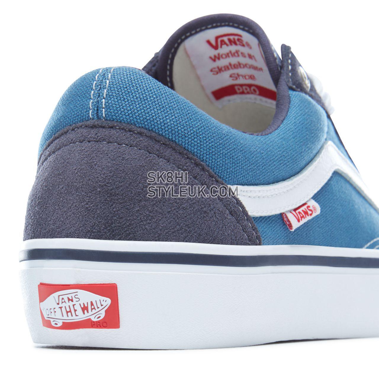 Vans Old Skool Pro Classic Mens Womens - Navy/White V00ZD40NS Shoes