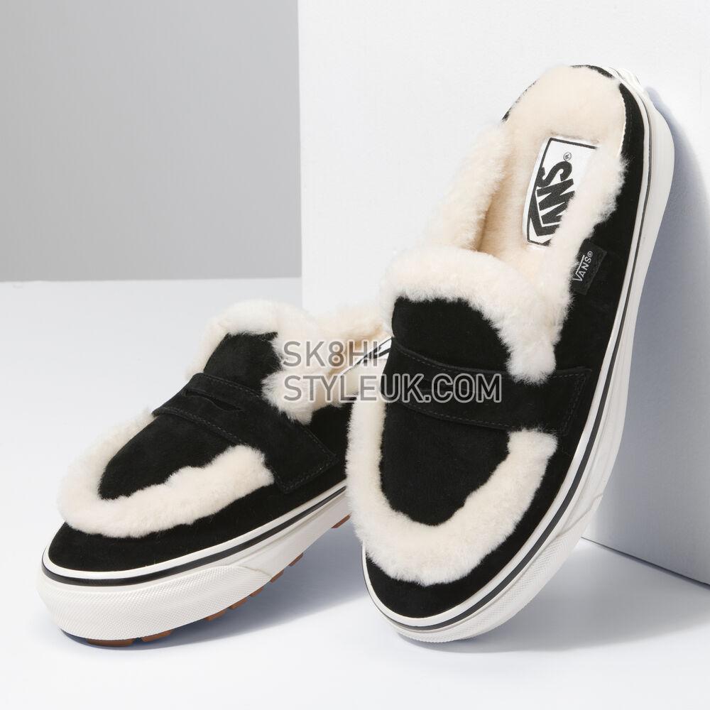 Vans Style 53 Cozy Mule DX Mens Womens - Shearling Black/Natural VN0005U3BF5 Shoes