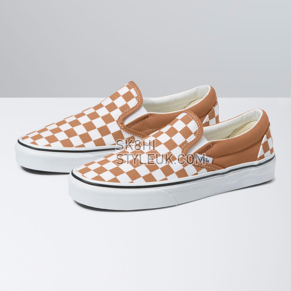 Vans Meadow Patchwork Classic Slip-On Mens Womens - Color Theory Checkerboard Meerkat VN0A5AO8BKQ Shoes