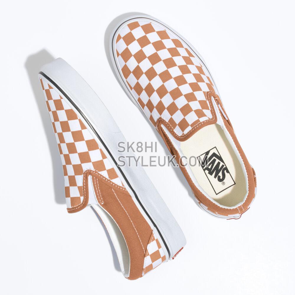 Vans Meadow Patchwork Classic Slip-On Mens Womens - Color Theory Checkerboard Meerkat VN0A5AO8BKQ Shoes