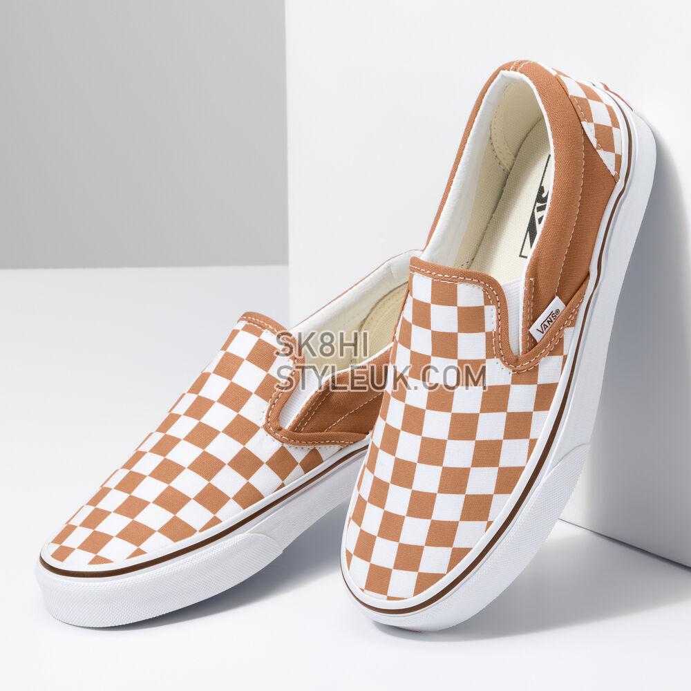 Vans Meadow Patchwork Classic Slip-On Mens Womens - Color Theory Checkerboard Meerkat VN0A5AO8BKQ Shoes