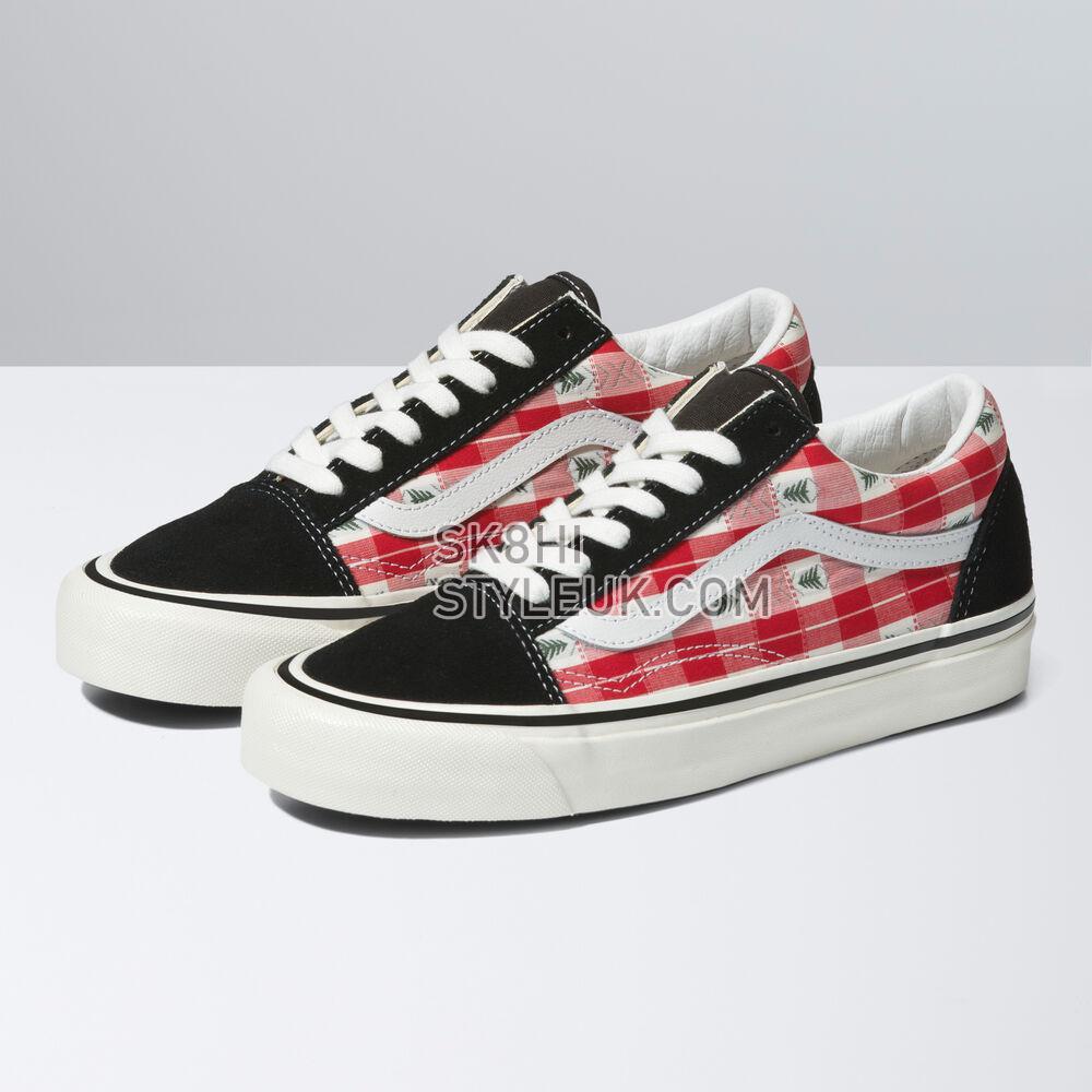 Vans Anaheim Factory Old Skool 36 DX Mens Womens - Anaheim Factory Og Plaid Red VN0A4BW3RED Shoes