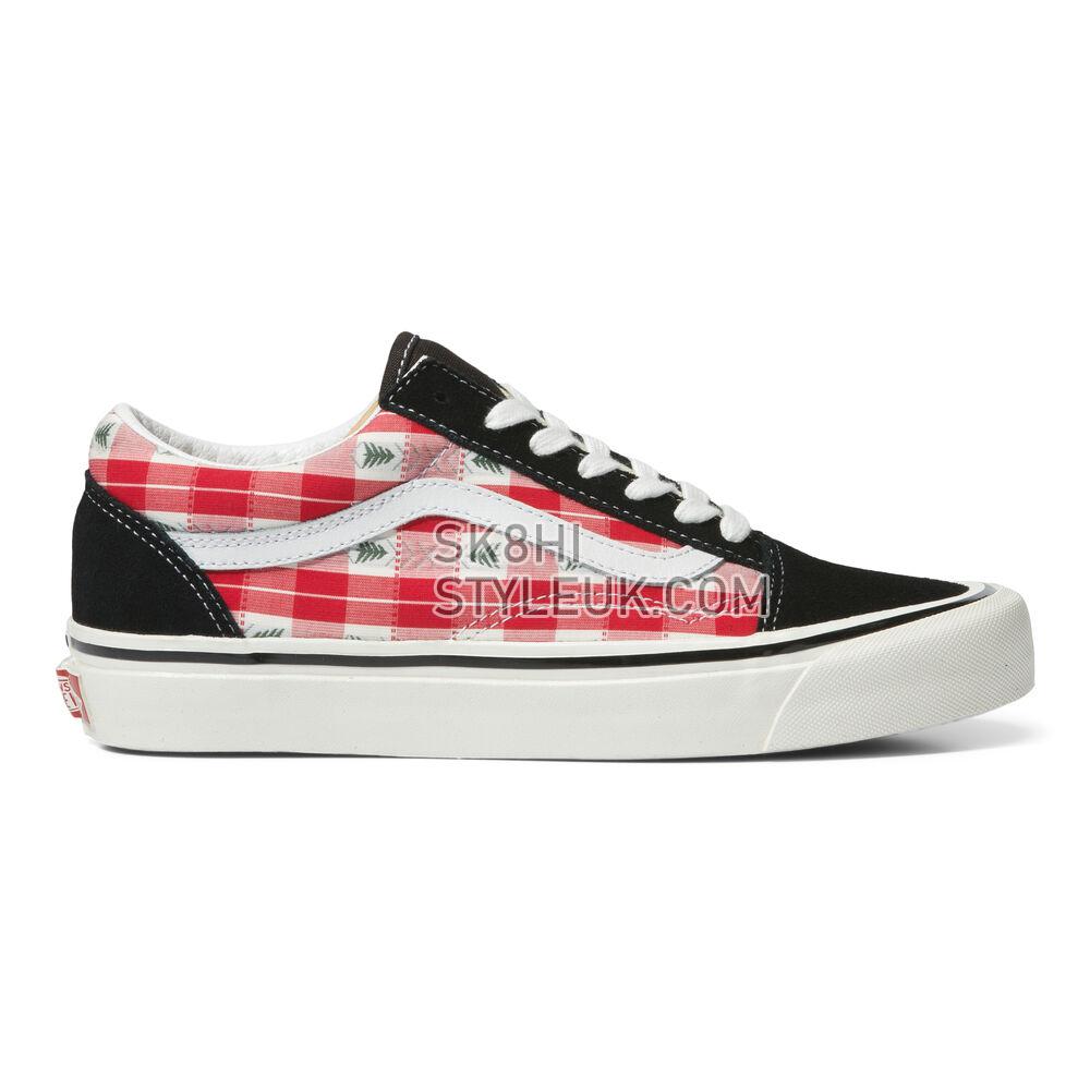 Vans Anaheim Factory Old Skool 36 DX Mens Womens - Anaheim Factory Og Plaid Red VN0A4BW3RED Shoes