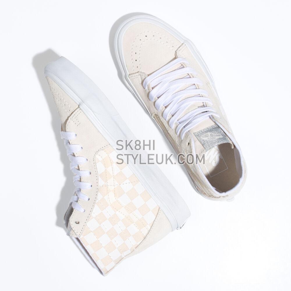 Vans Sk8-Hi Tapered Mens Womens - Crystal Sidestripe White Checkerboard VN0A7Q62C13 Shoes