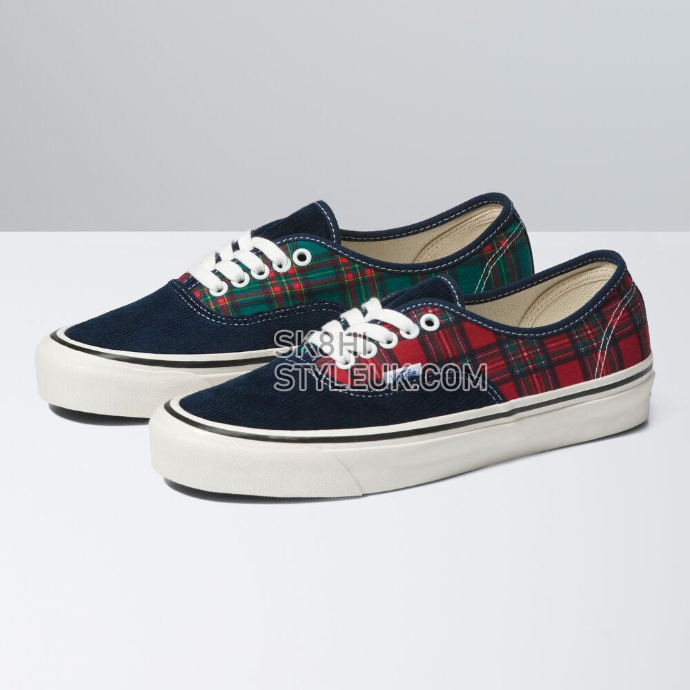 Vans x One Piece Authentic 44 DX Mens Womens - Anaheim Factory Og Cord/Plaid Multi VN0005U8448 Shoes