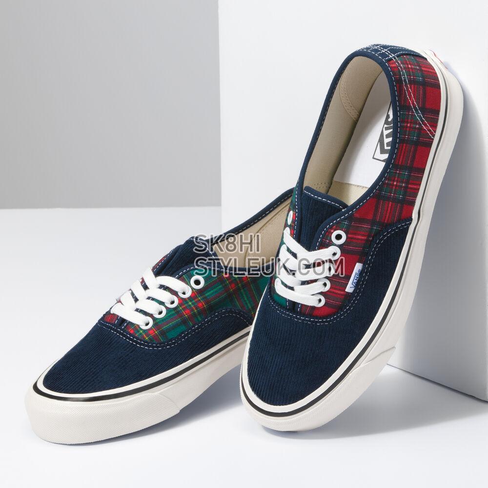 Vans x One Piece Authentic 44 DX Mens Womens - Anaheim Factory Og Cord/Plaid Multi VN0005U8448 Shoes