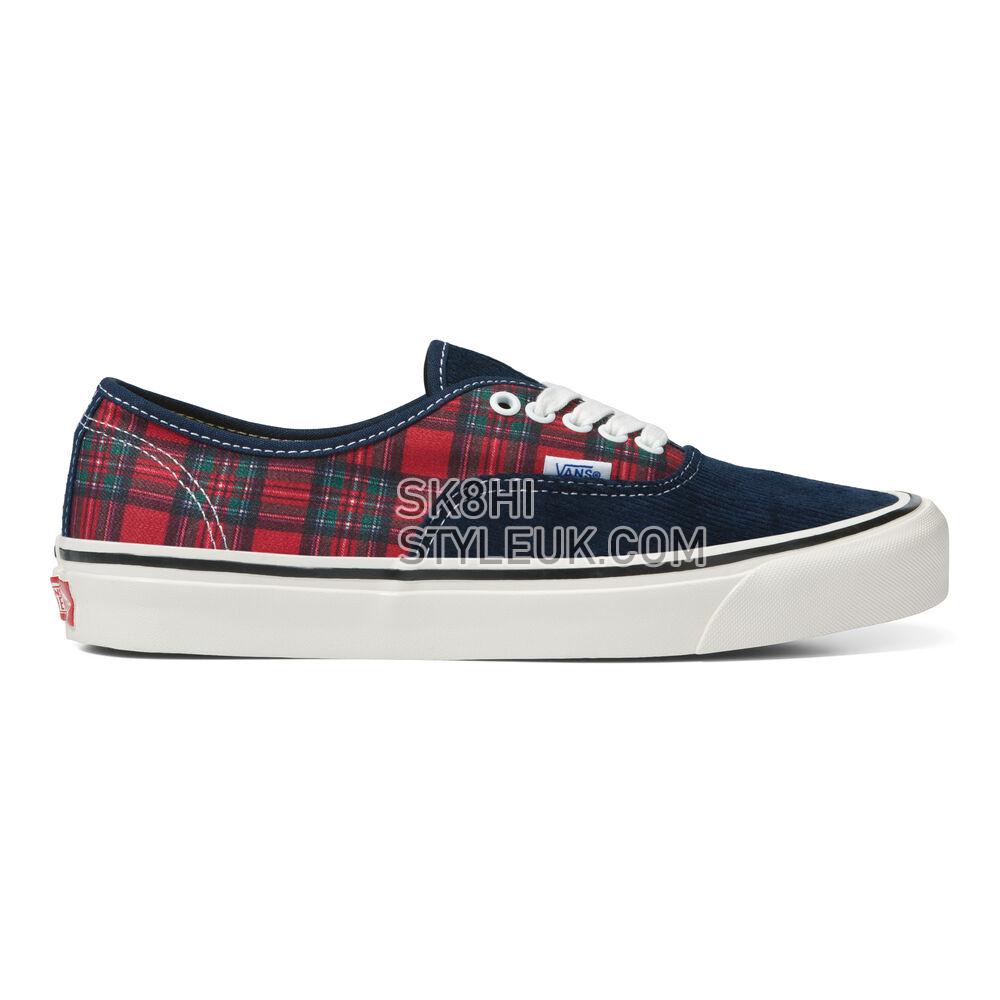 Vans x One Piece Authentic 44 DX Mens Womens - Anaheim Factory Og Cord/Plaid Multi VN0005U8448 Shoes