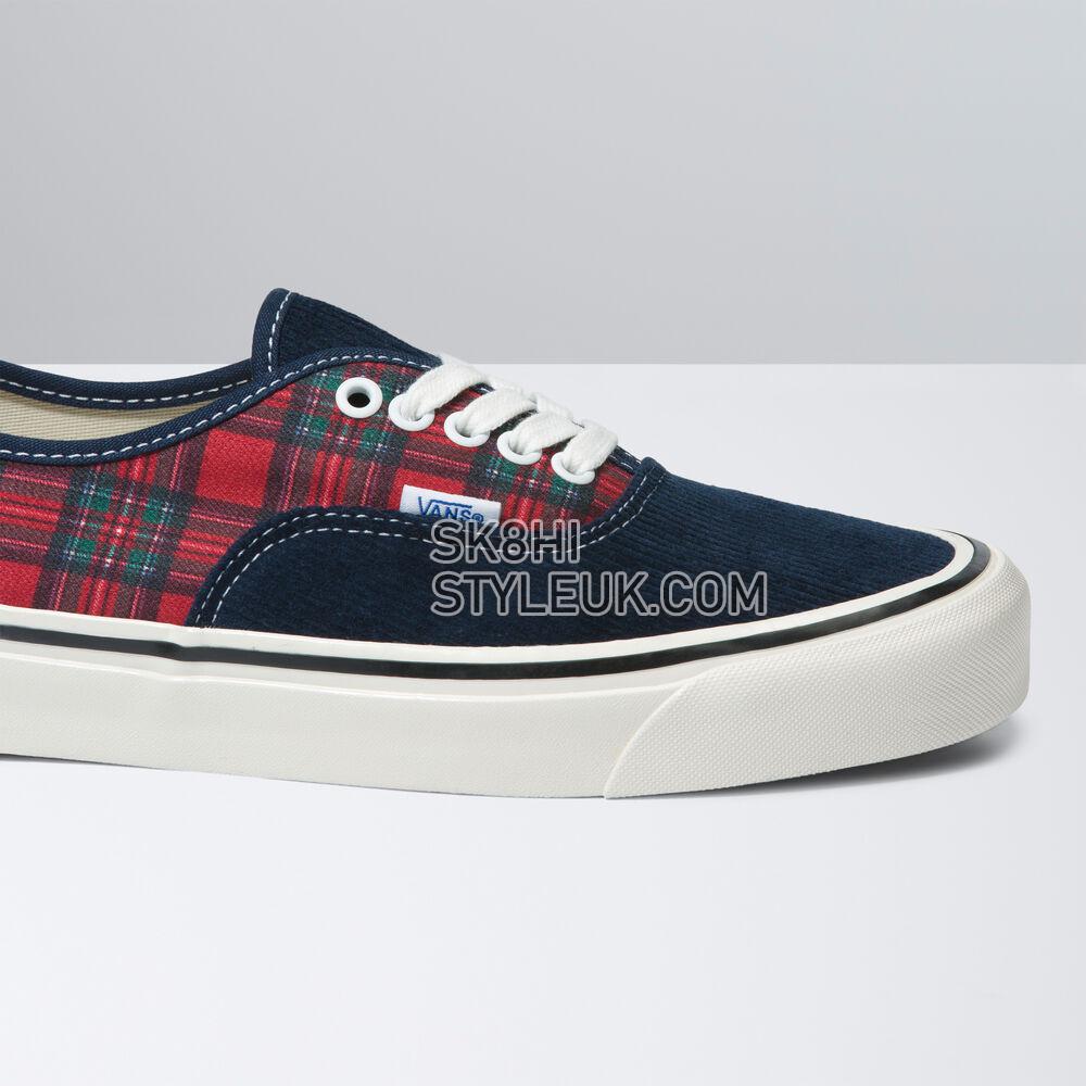 Vans x One Piece Authentic 44 DX Mens Womens - Anaheim Factory Og Cord/Plaid Multi VN0005U8448 Shoes