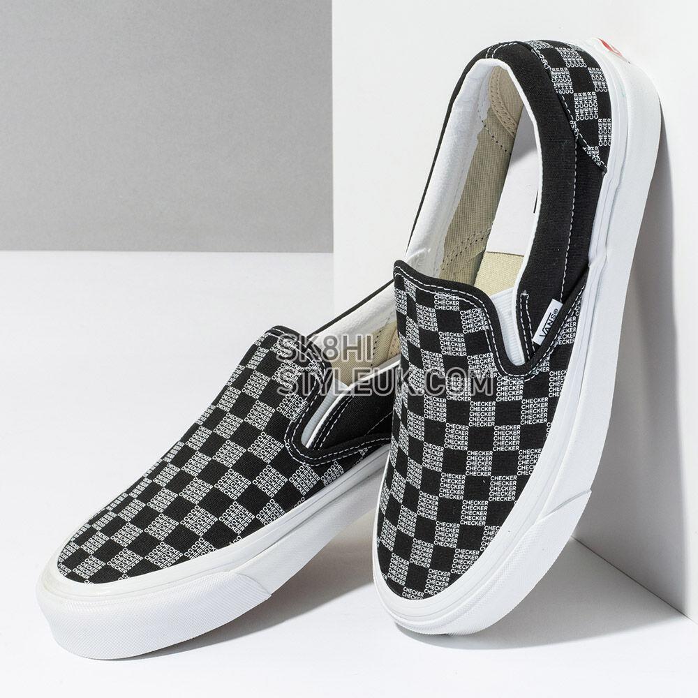 Vans Classic Slip-On 98 DX Mens Womens - Black Checker VN0A7Q58BLK Shoes