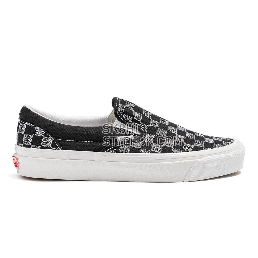 Vans Classic Slip-On 98 DX Mens Womens - Black Checker VN0A7Q58BLK Shoes