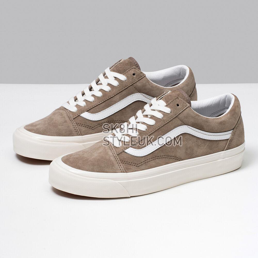 Vans Anaheim Factory Old Skool 36 DX Mens Womens - Anaheim Factory Pig Suede Brown/White VN0A54F3NWH Shoes