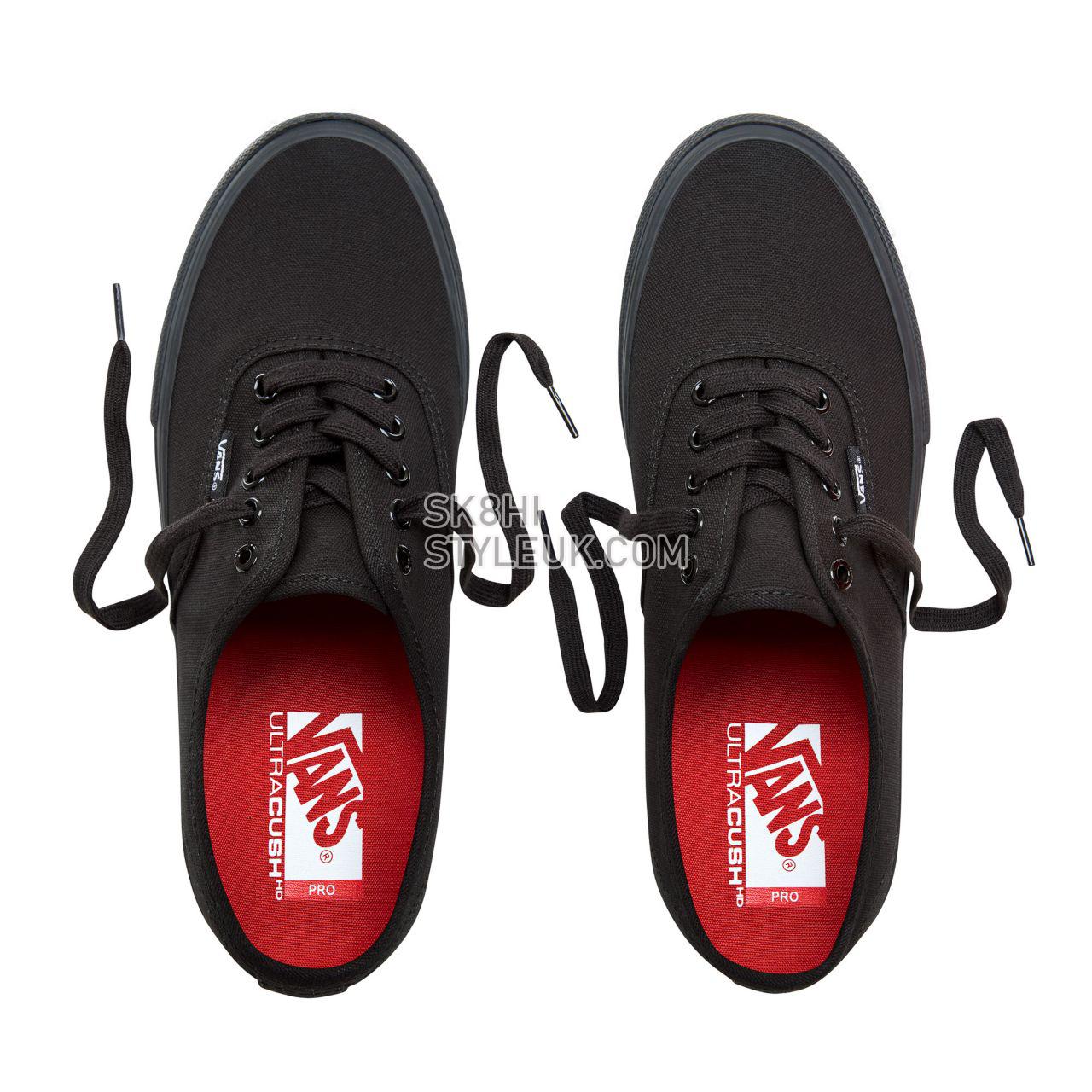 Vans Authentic Pro Classic Mens Womens - Black VQ0DBKA Shoes