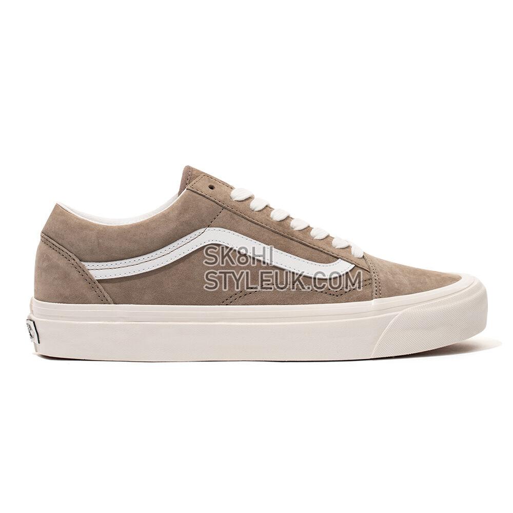 Vans Anaheim Factory Old Skool 36 DX Mens Womens - Anaheim Factory Pig Suede Brown/White VN0A54F3NWH Shoes