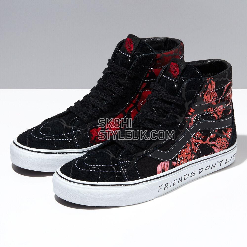 Vans X Stranger Things Sk8-Hi Reissue Mens Womens - Netflix Stranger Things Black/Red VN0A2XSBY09 Shoes