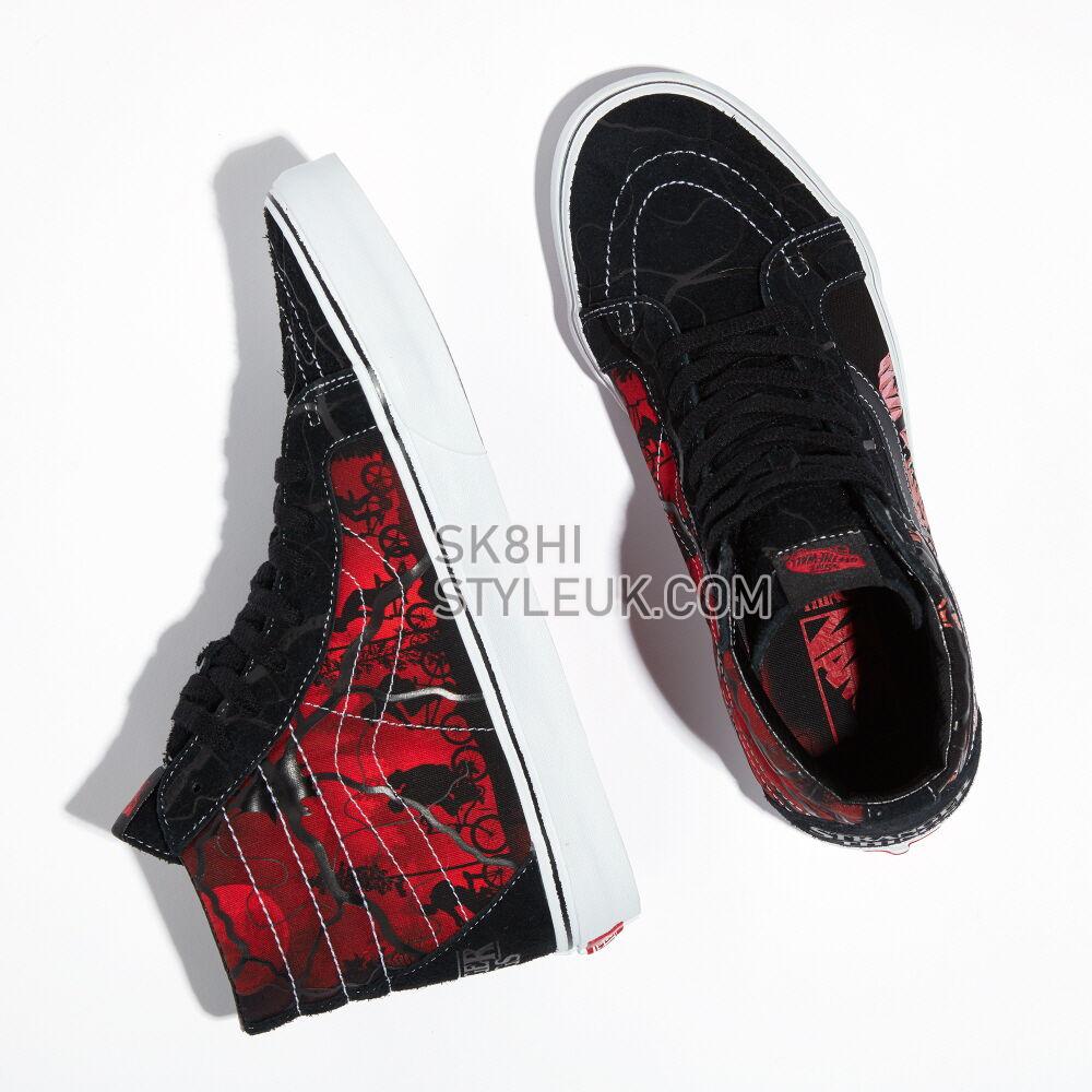 Vans X Stranger Things Sk8-Hi Reissue Mens Womens - Netflix Stranger Things Black/Red VN0A2XSBY09 Shoes