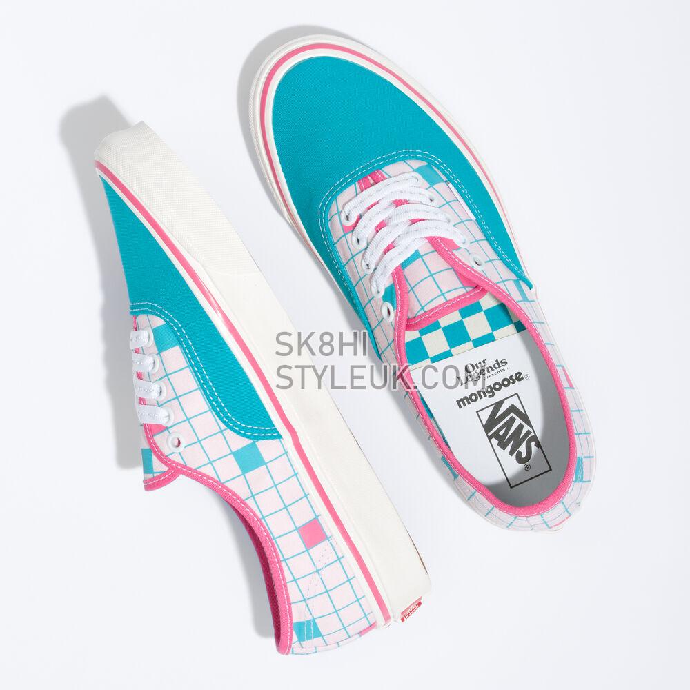 Vans Anaheim Factory Authentic 44 DX Mens Womens - Our Legends Mongoose Turquoise/Pink VN0A7Q5CFZP Shoes