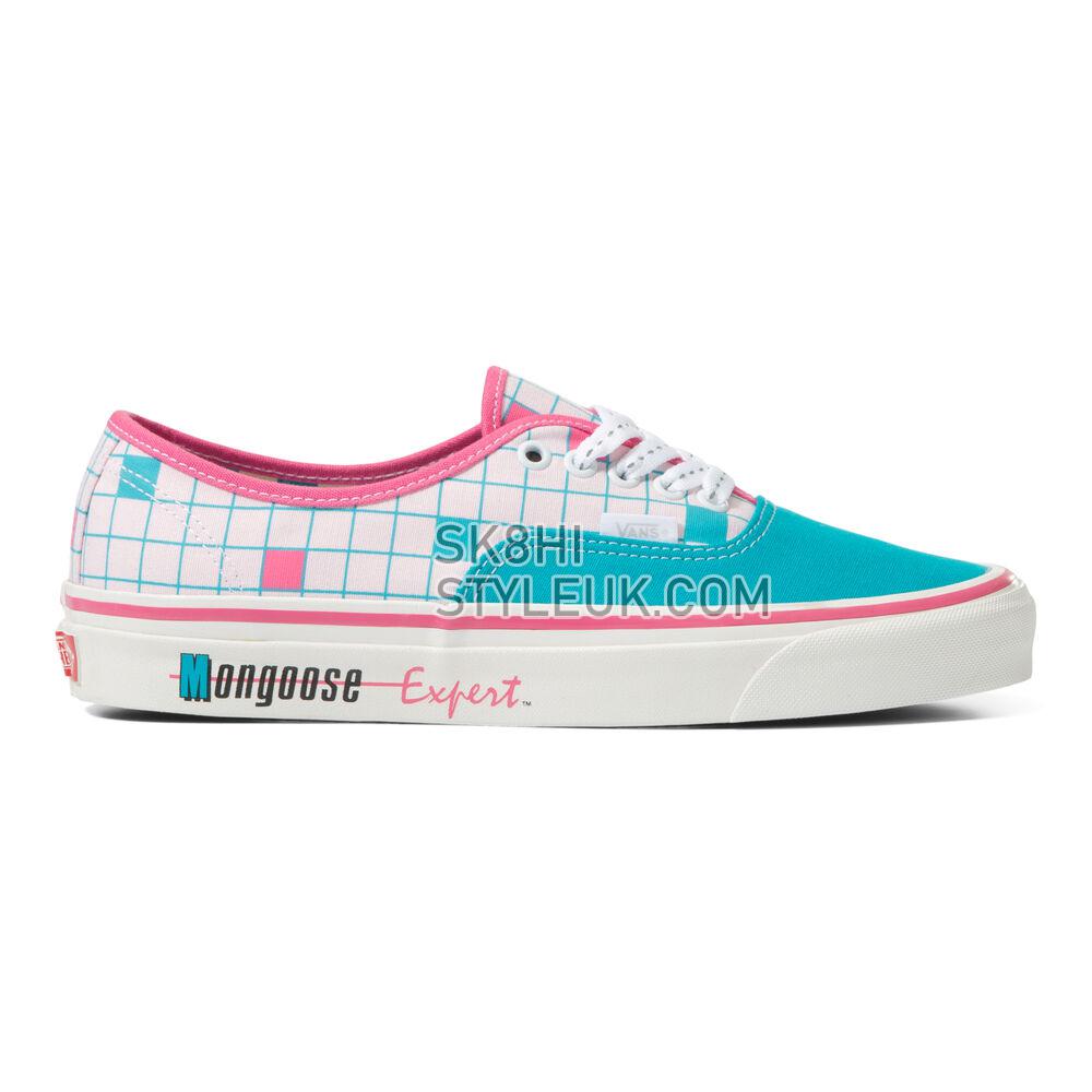 Vans Anaheim Factory Authentic 44 DX Mens Womens - Our Legends Mongoose Turquoise/Pink VN0A7Q5CFZP Shoes