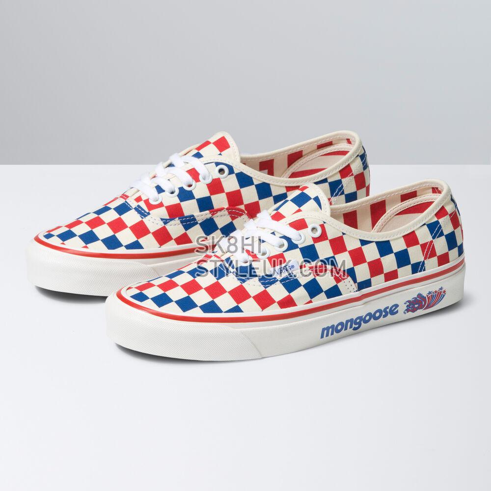 Vans Our Legends Authentic 44 DX Mens Womens - Our Legends Mongoose Red/Blue VN0A4BVYRDB Shoes