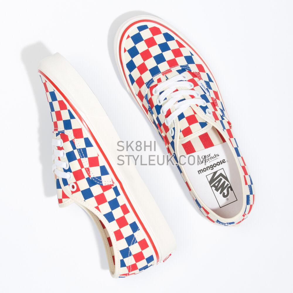 Vans Our Legends Authentic 44 DX Mens Womens - Our Legends Mongoose Red/Blue VN0A4BVYRDB Shoes