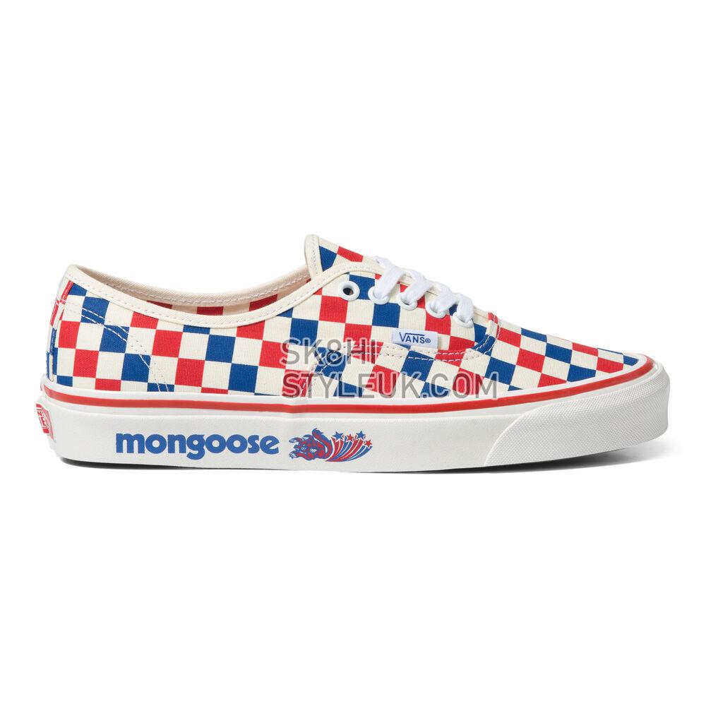 Vans Our Legends Authentic 44 DX Mens Womens - Our Legends Mongoose Red/Blue VN0A4BVYRDB Shoes