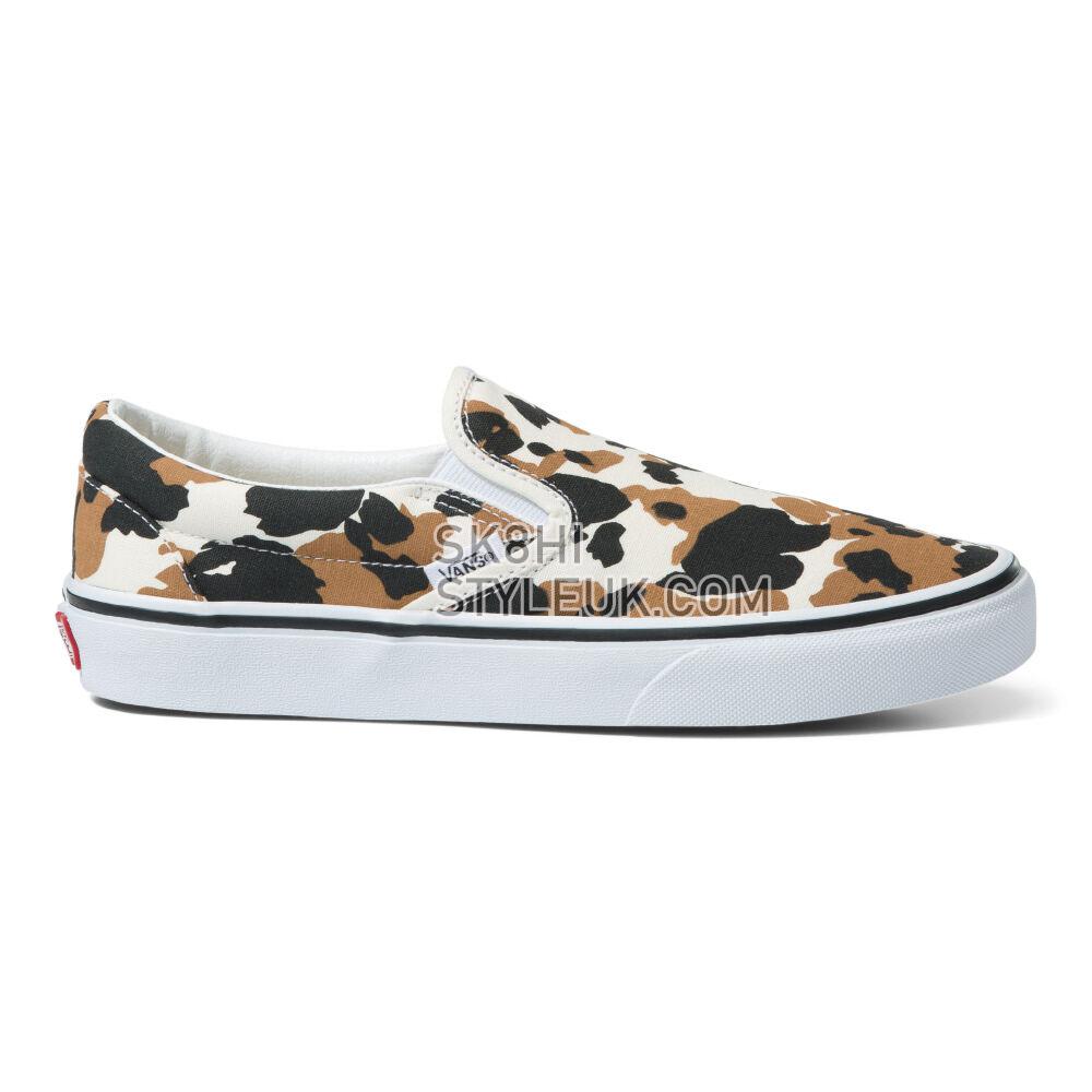 Vans Cow Multi Color Classic Slip-On Mens Womens - Cow Multi Color VN0A7Q5DMUL Shoes