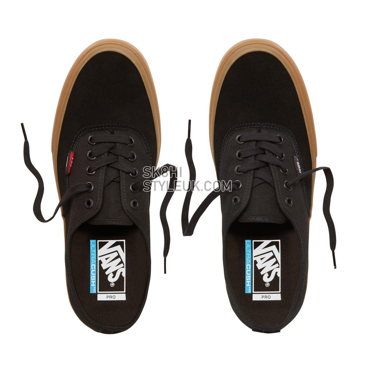 Vans Authentic Pro Classic Mens Womens - Black/Classic Gum V00Q0DDUM Shoes