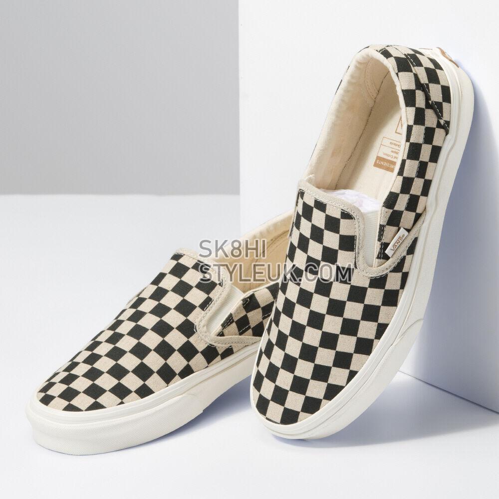 Vans Classic Slip-On Mens Womens - Eco Theory Checkerboard VN0A5JMH705 Shoes