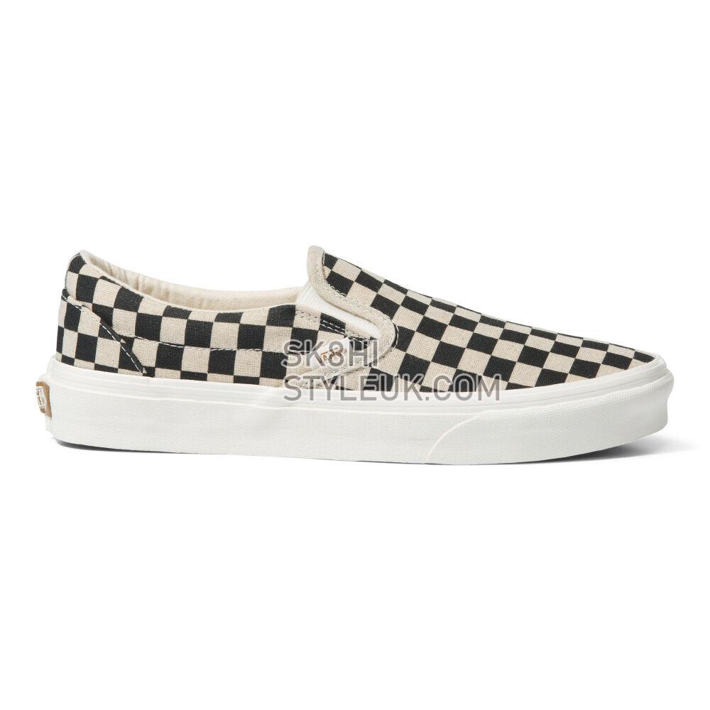 Vans Classic Slip-On Mens Womens - Eco Theory Checkerboard VN0A5JMH705 Shoes