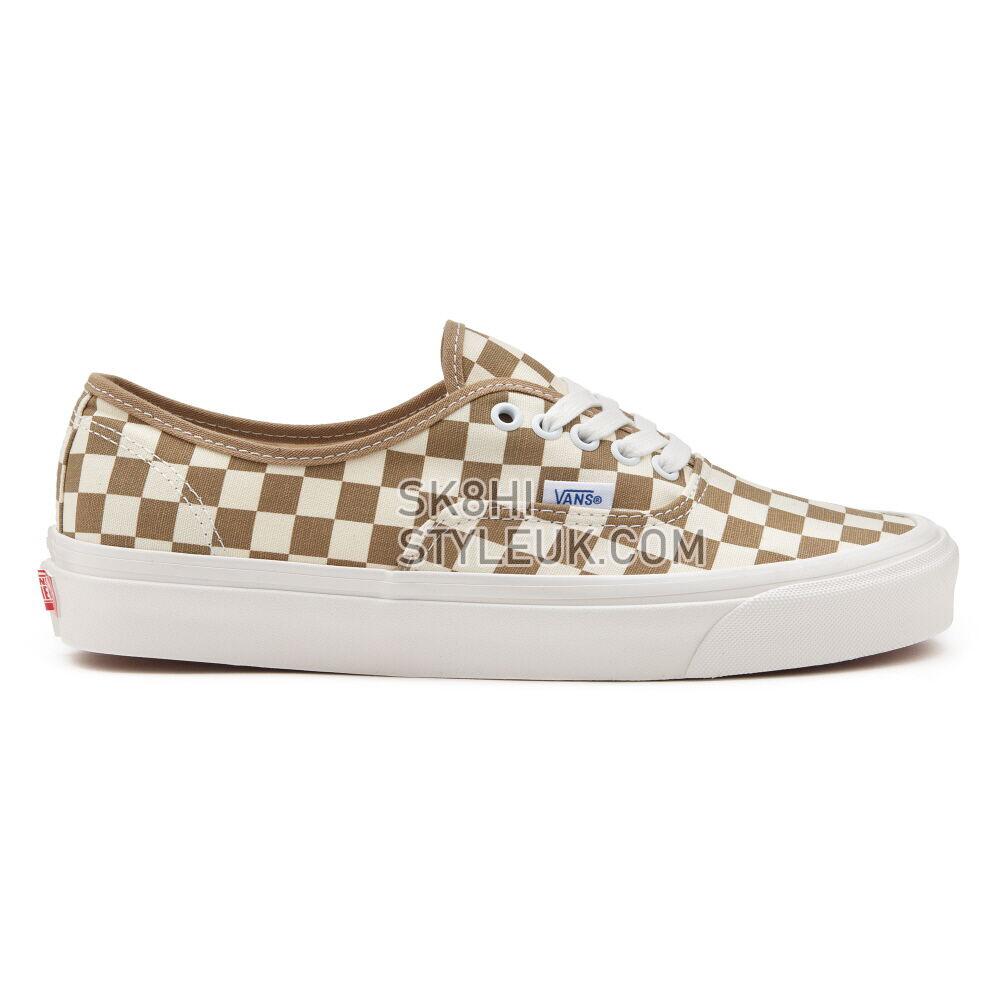 Vans Anaheim Factory Authentic 44 DX Mens Womens - Anaheim Factory Checkerboard Cornstalk VN0A5KX4SQ7 Shoes