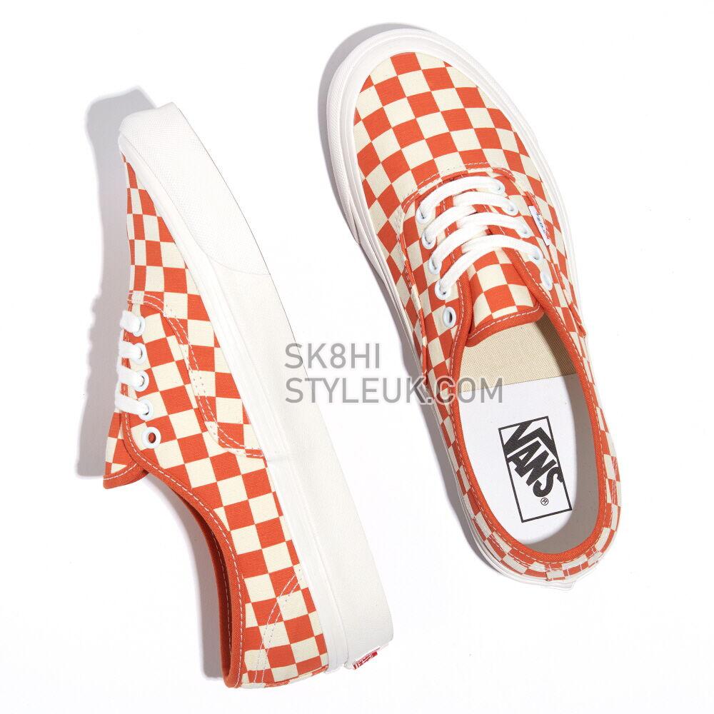 Vans Anaheim Factory Authentic 44 DX Mens Womens - Anaheim Factory Checkerboard Burnt Orange VN0A5KX4BTO Shoes