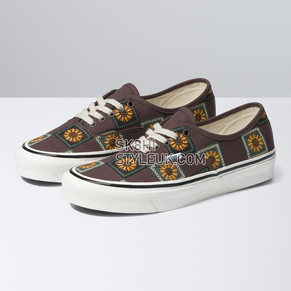 Vans Anaheim Factory Authentic 44 DX Mens Womens - Granny Check Chocolate VN0A7Q5CCHC Shoes