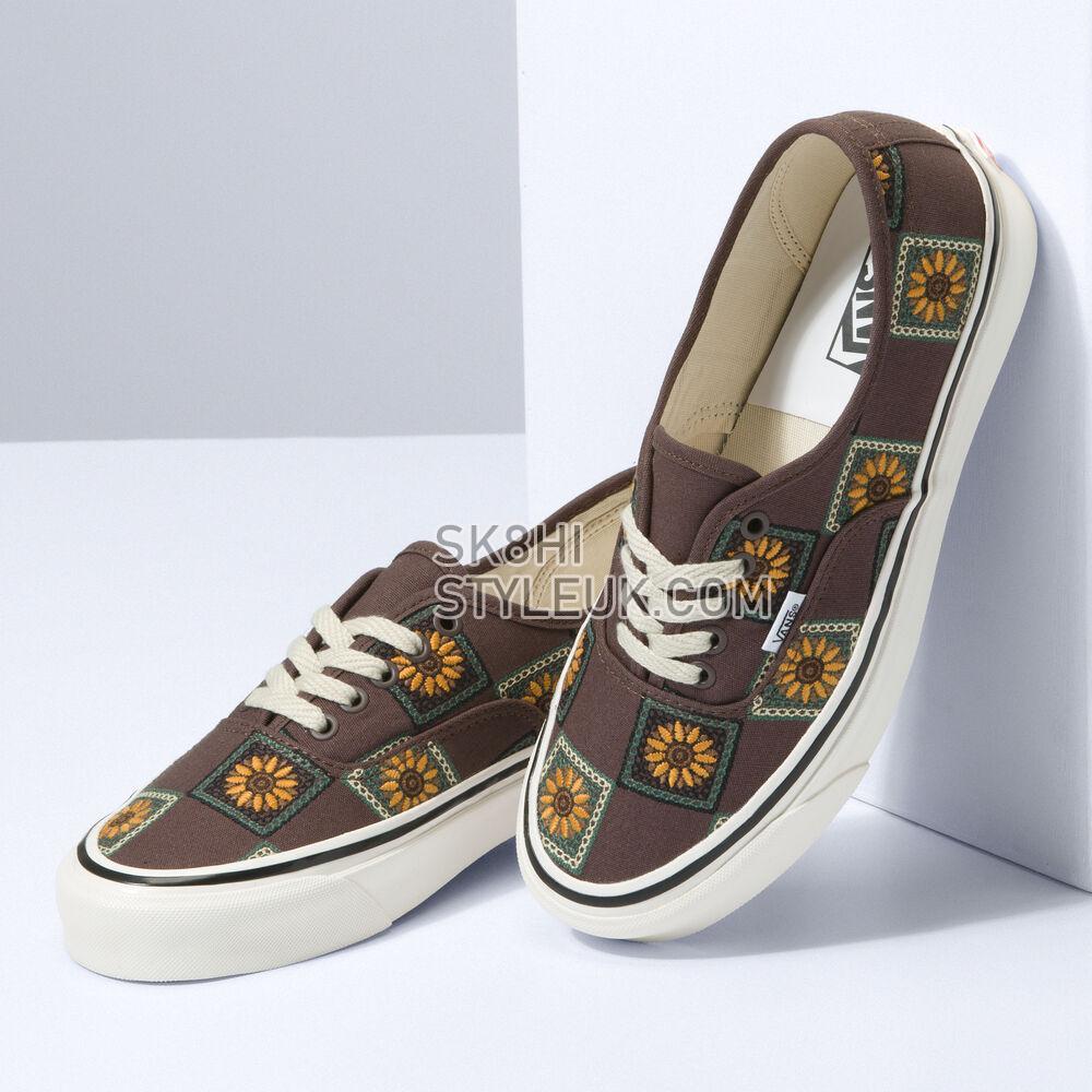 Vans Anaheim Factory Authentic 44 DX Mens Womens - Granny Check Chocolate VN0A7Q5CCHC Shoes