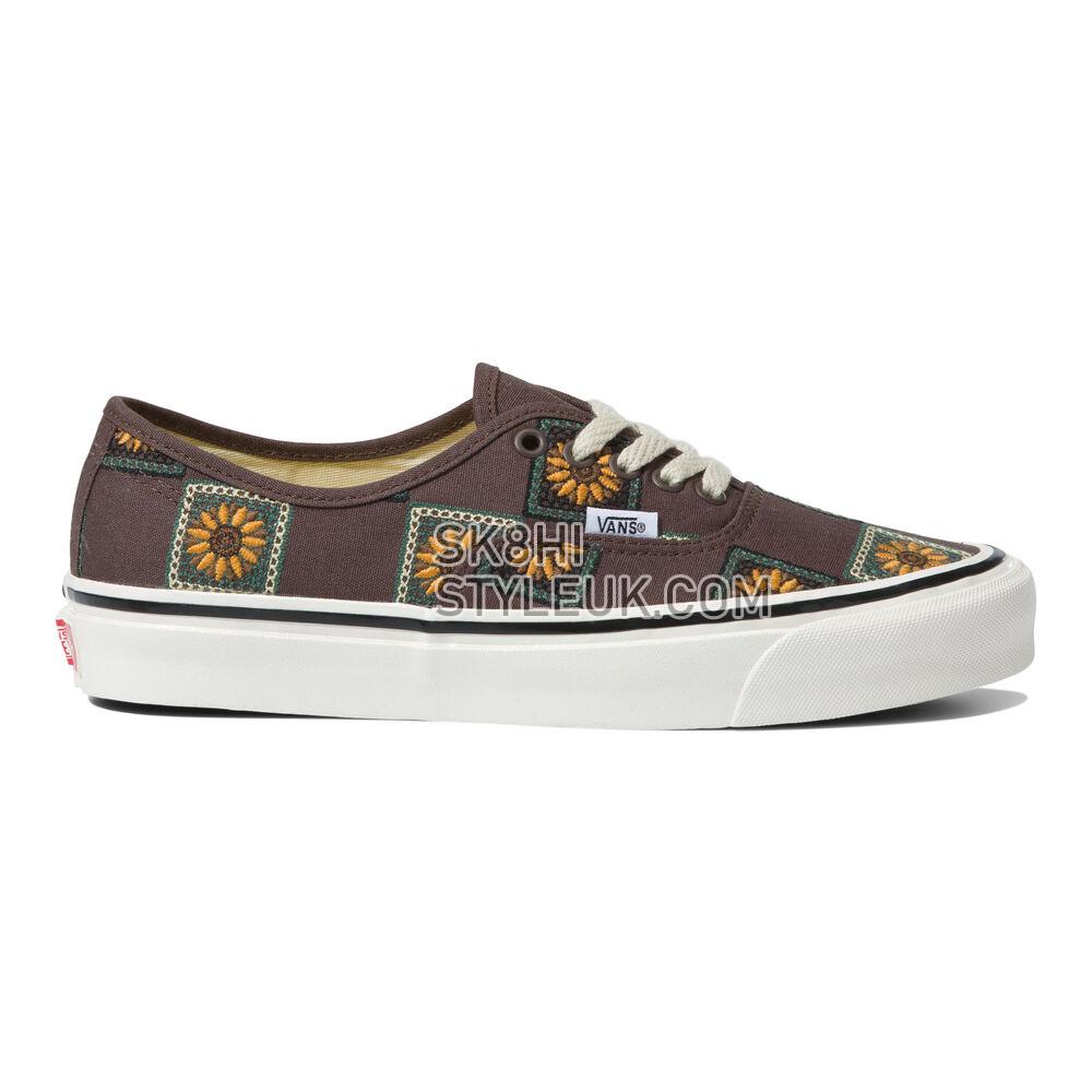 Vans Anaheim Factory Authentic 44 DX Mens Womens - Granny Check Chocolate VN0A7Q5CCHC Shoes