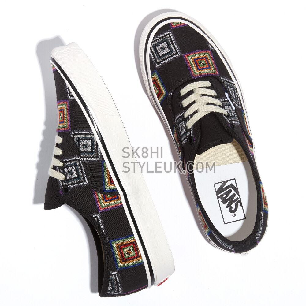 Vans Anaheim Factory Authentic 44 DX Mens Womens - Granny Check Black VN0A7Q5CBLK Shoes