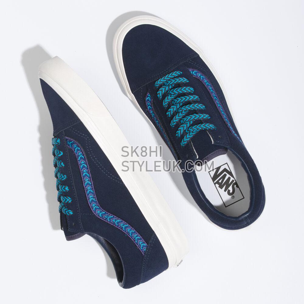 Vans Anaheim Factory Old Skool 36 DX Mens Womens - (Anaheim Factory) Dyed Navy/Blue Atoll VN0A54F3B66 Shoes