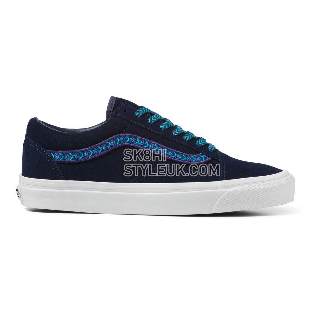 Vans Anaheim Factory Old Skool 36 DX Mens Womens - (Anaheim Factory) Dyed Navy/Blue Atoll VN0A54F3B66 Shoes