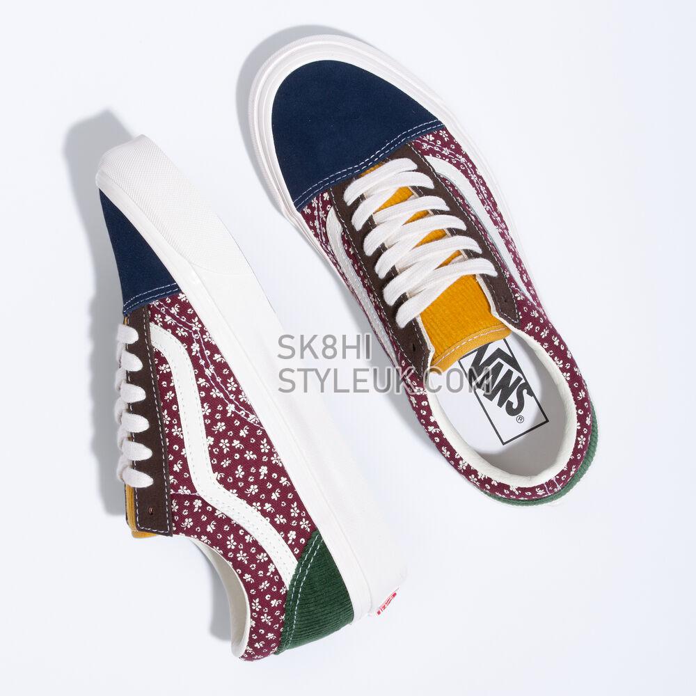 Vans Anaheim Factory Old Skool 36 DX Mens Womens - Anaheim Factory Og Cord/Floral Multi VN0A4BVQ448 Shoes