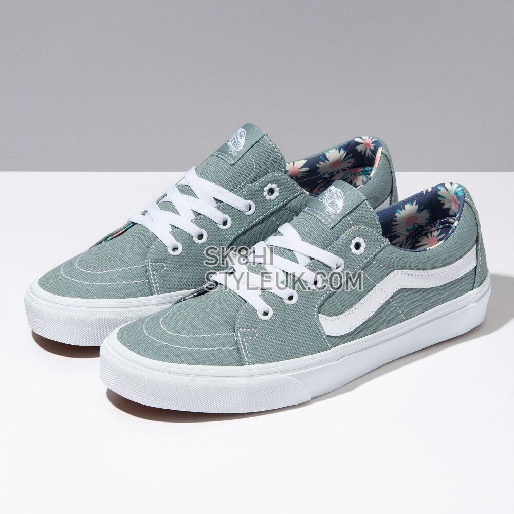 Vans Smell The Flowers Sk8-Low Mens Womens - (Smell The Flowers) Green Milieu/True White VN0A4UUKB7P Shoes