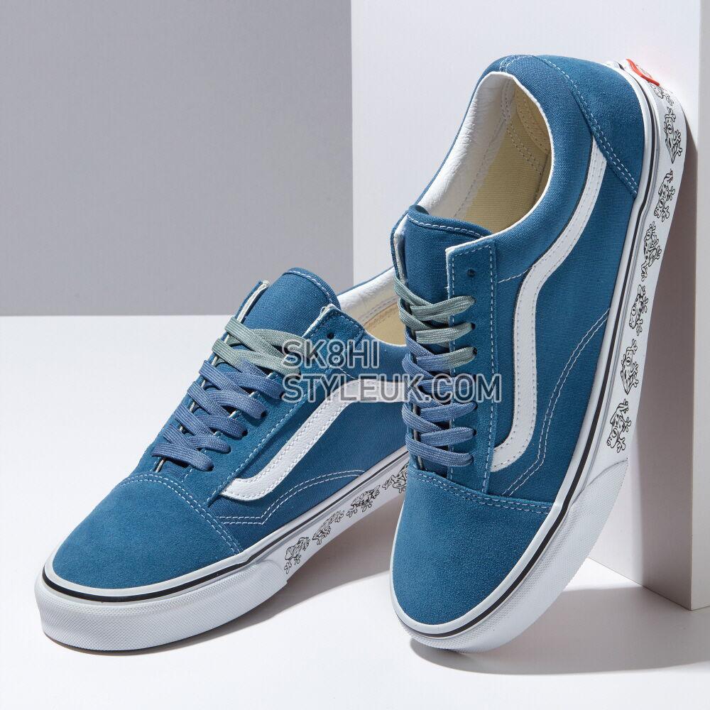 Vans Cultivate Care Old Skool Mens Womens - (Uv Dreams) Navy/True White VN0A5KRFB5Y Shoes