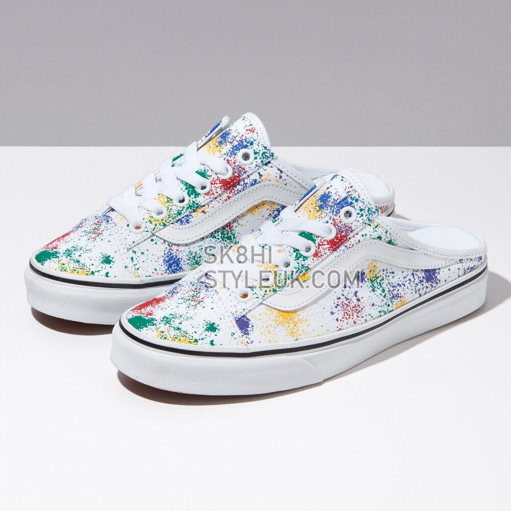 Vans Leather Style 36 Mule Mens Womens - (Overspray) White/True White VN0A7Q5YB9H Shoes