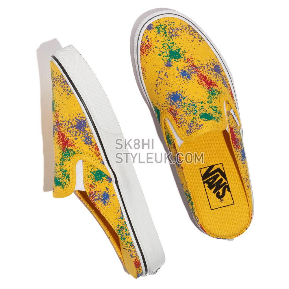 Vans Overspray Classic Slip-On Mule Mens Womens - (Overspray) Freesia/True White VN0A4P3UB0W Shoes