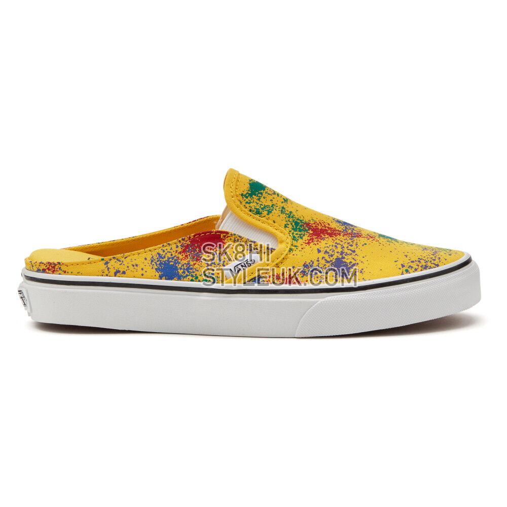 Vans Overspray Classic Slip-On Mule Mens Womens - (Overspray) Freesia/True White VN0A4P3UB0W Shoes