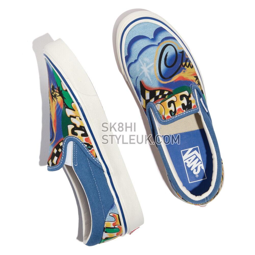 Vans Anaheim Factory Classic Slip-On 98 DX Mens Womens - (Anaheim Factory) Airbrush/True White VN0A5KX8AVR Shoes