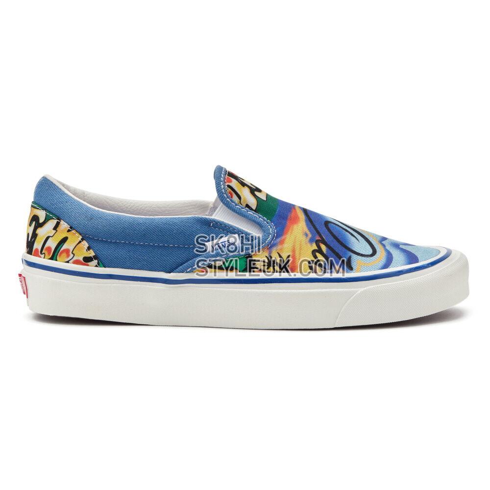 Vans Anaheim Factory Classic Slip-On 98 DX Mens Womens - (Anaheim Factory) Airbrush/True White VN0A5KX8AVR Shoes