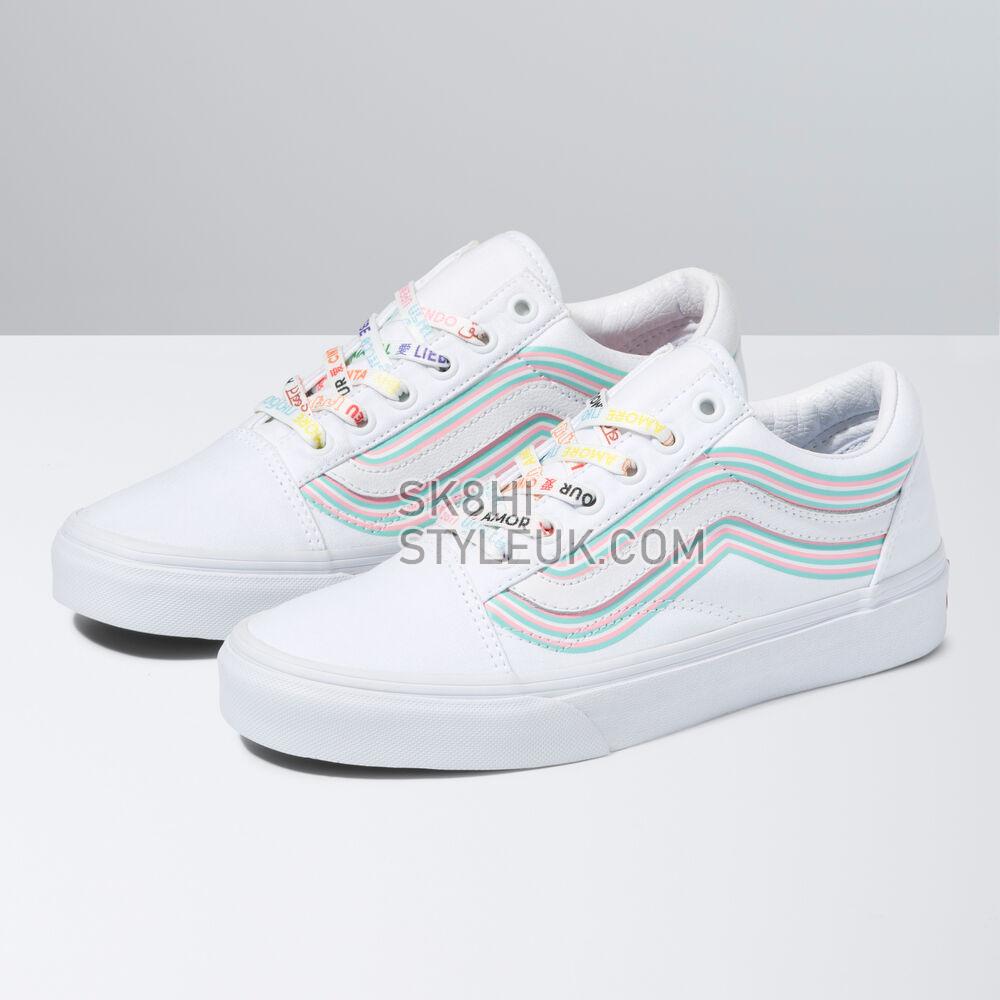 Vans Cultivate Care Old Skool Mens Womens - (Pride) White/True White VN0A5KRFB5U Shoes