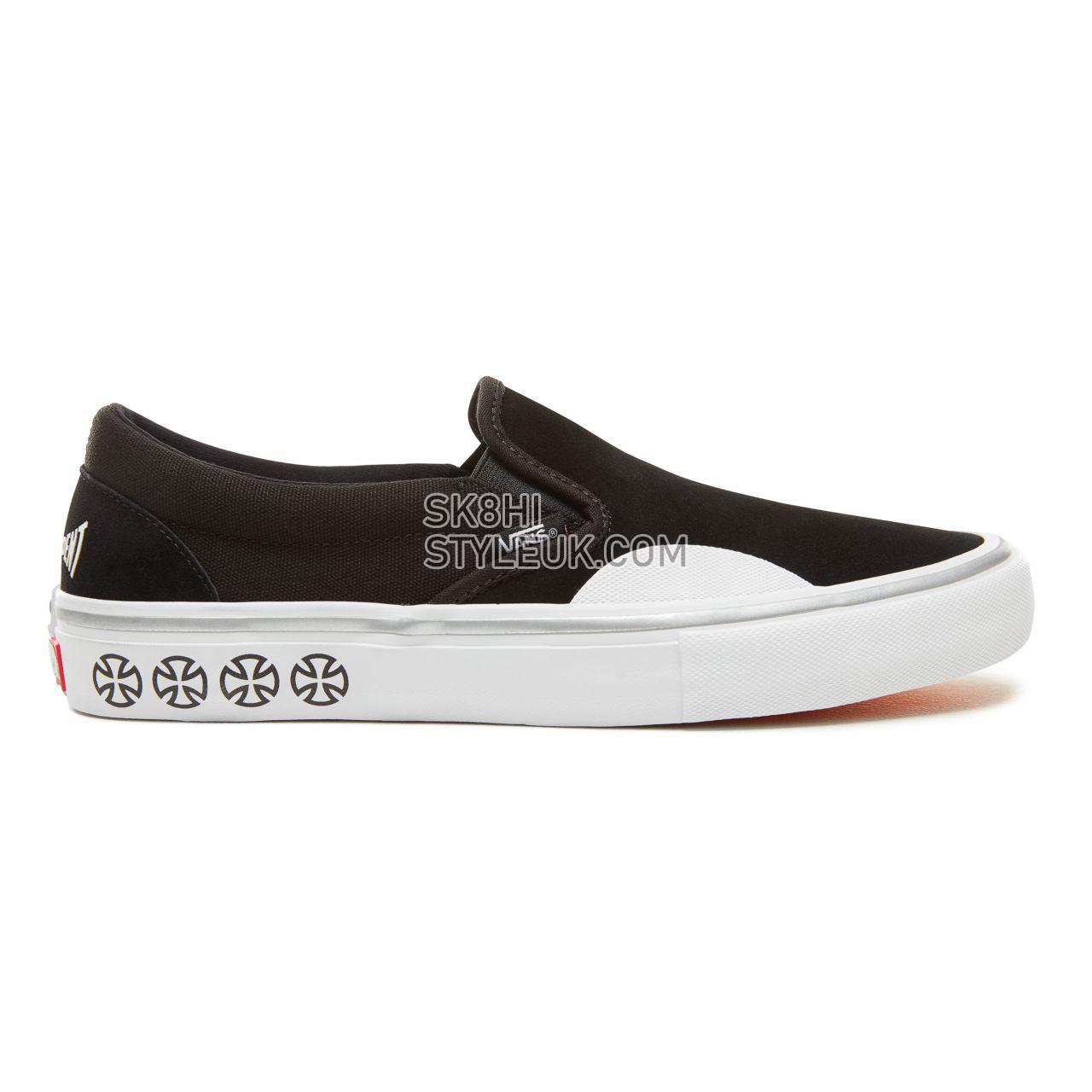 Vans X Independent Slip-On Pro Classic Mens Womens - (Independent) Black/White V0097MU2B Shoes